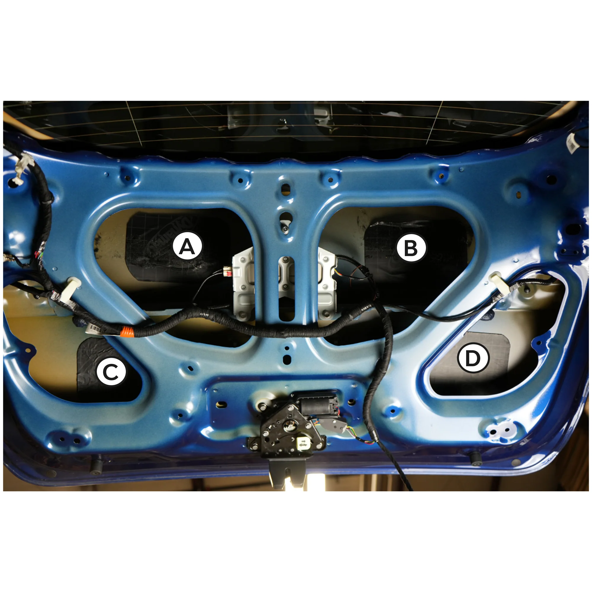 2020-2024 Tesla Model Y Trunk Lid Sound Deadening Kit - Image 3