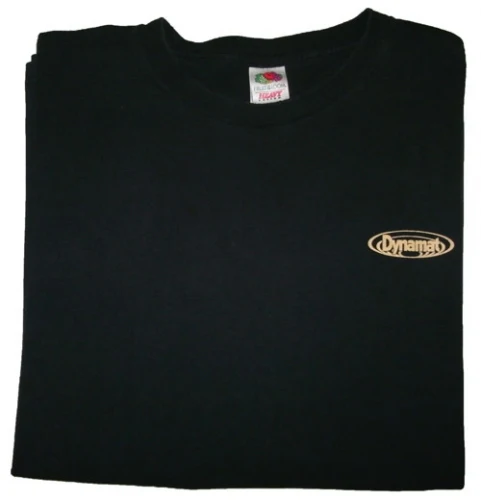 Dynamat Black T-Shirt Pin Strip Logo - Image 2