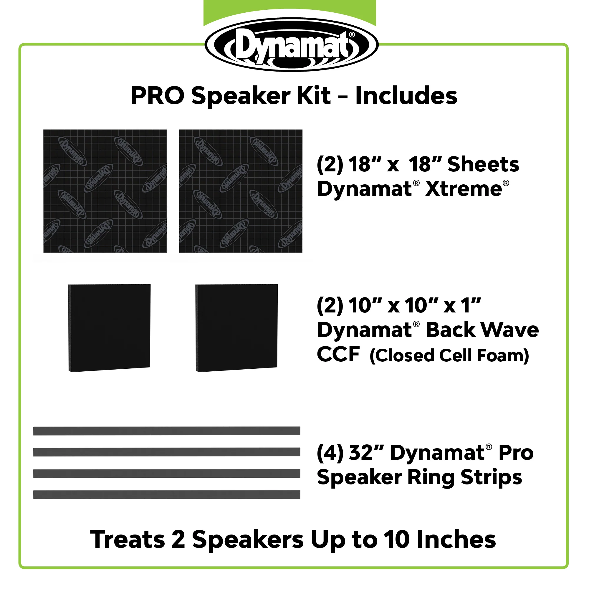Dynamat PRO Speaker Kit Sound Deadening & Speaker Enhancement - Image 4