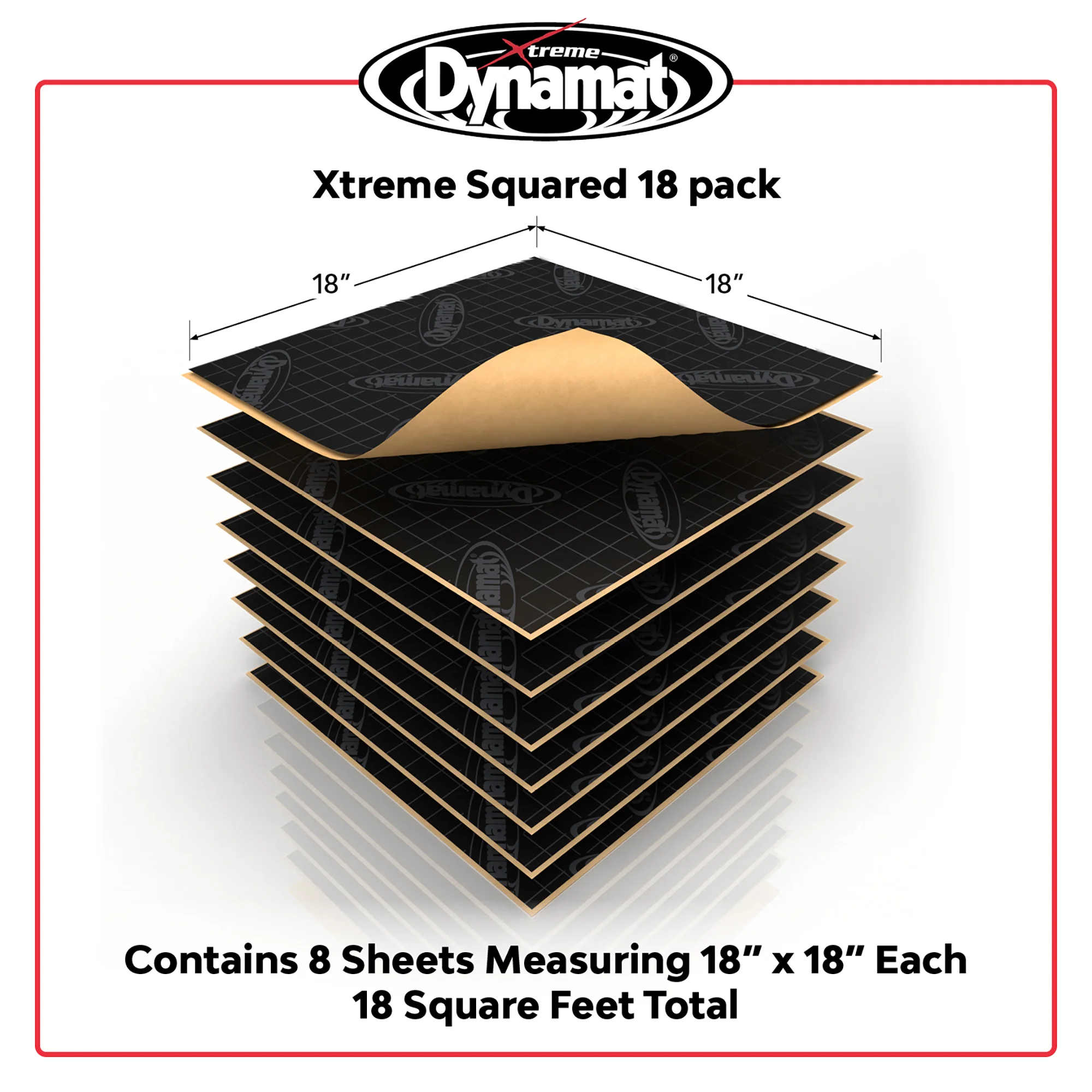 Dynamat Xtreme Sound Deadening Car Insulation Squared 18 Pack - Image 4