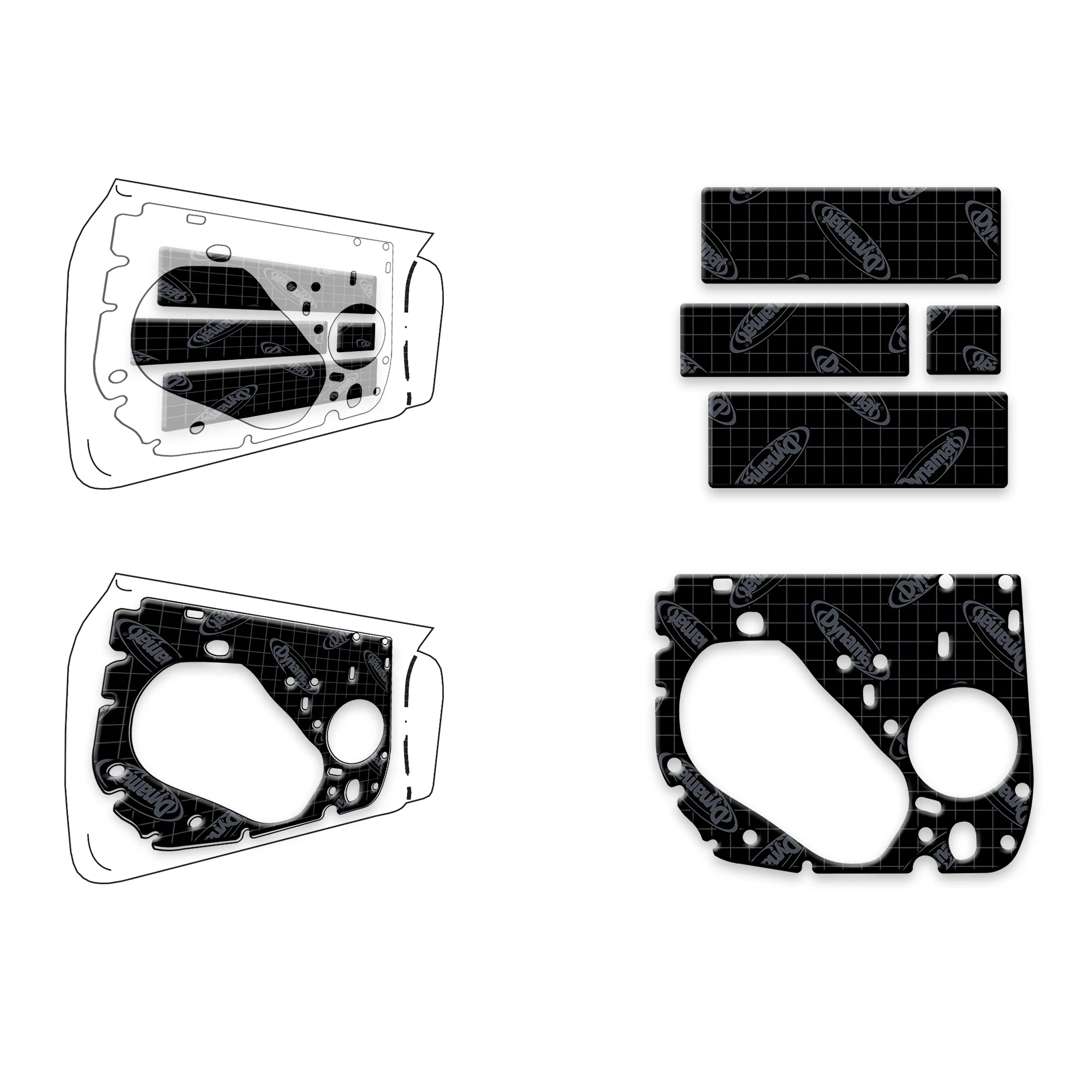 2021+ Ford F-150 Custom Cut Sound Deadening 4-Doors Kit - XFO F14 D - Image 2
